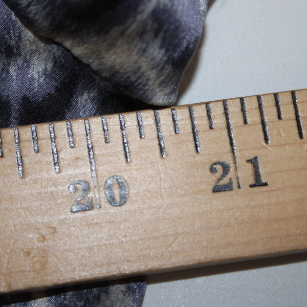 Lafayette 148 Top Sz 10 Purple Gray Animal Print Collared Buttons 100% Silk Top