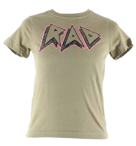 Crazy 8 NEW $15 Sz S(5-6) Olive Pink Black RAD 100% Cotton Boys Tee Shirt