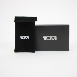 Tumi Black Red 4.5 x 3 x 1 Box With Fabric Pouch