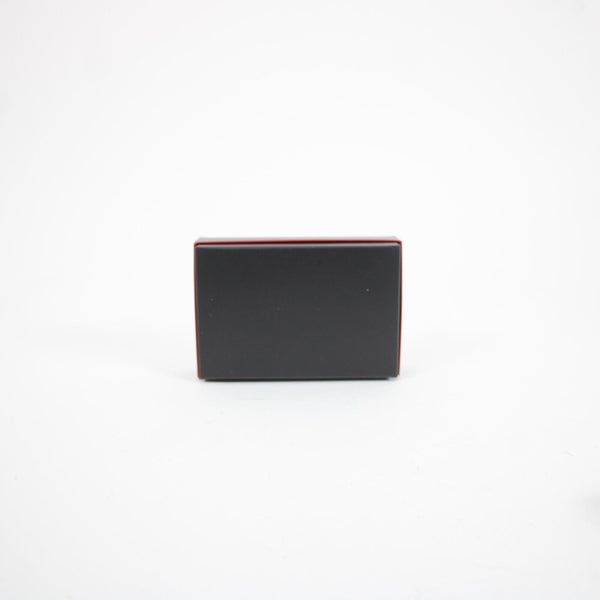 Tumi Black Red 4.5 x 3 x 1 Box With Fabric Pouch