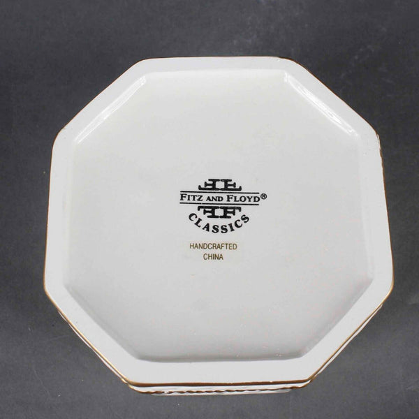 Fitz Floyd Essentials NEW 6" Cream Multi 19/1212 Snowy Woods Lidded Box