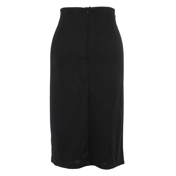 Kardashian Kollection Sz 12 Black With Gold Buckle Skirt