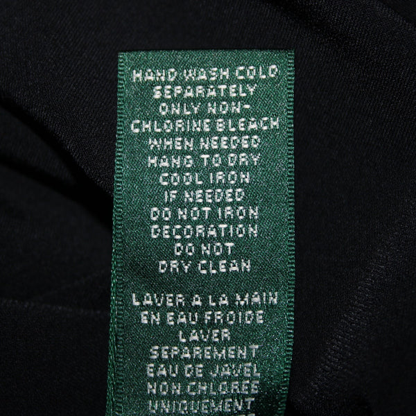 Lauren Ralph Lauren Dress NEW $169 Sz 12 Black Beaded Neck Poly Elastane Dress