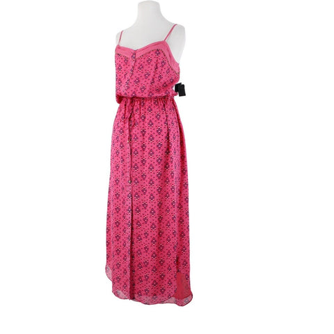 Juicy Couture NEW $228 Isla Ibiza Sz 6 Pink Multi Color Floral 100% Silk Dress
