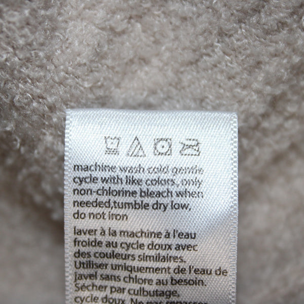 Barefoot Dreams Sweater Sz L Tan Collared Pocket Half Zip Nylon Rayon Sweater
