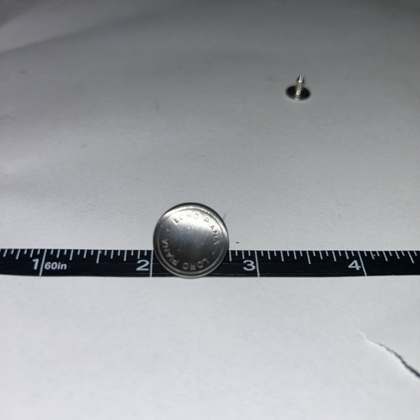 Loro Piana Silver Set Of 1 Button