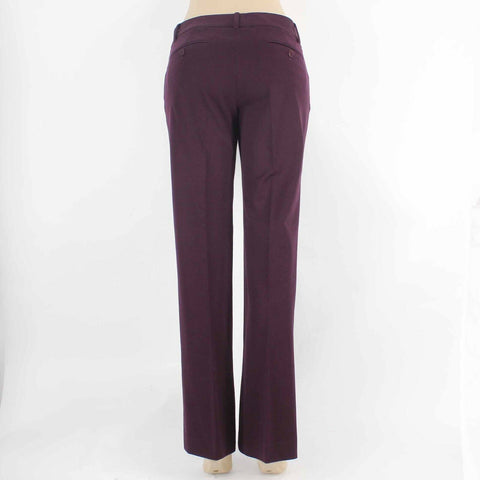 Theory Sz 6 x 32 Purple Boot Cut 4 Pocket Cotton Elastane Trouser Pant