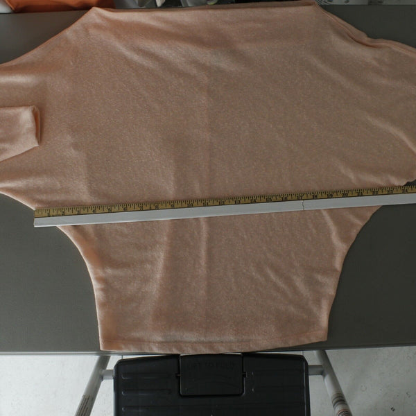 We The Free Sz SP Peach Orange Flowy Off Shoulders Polyester Cotton Top