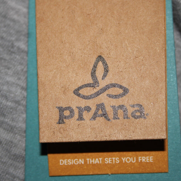 Prana NEW $79 Sz S Blue White Striped Round Neck Organic Cotton Polyester Dress