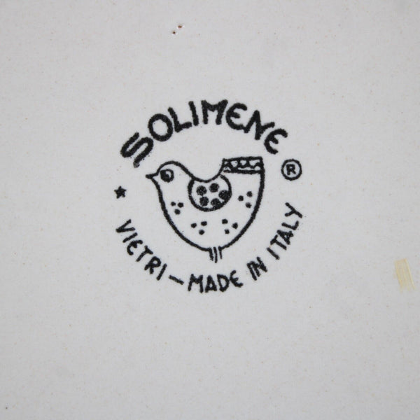 Solimene Blue White Green "Chicken" Pollame Dishwasher Safe 10" Dinner Plate