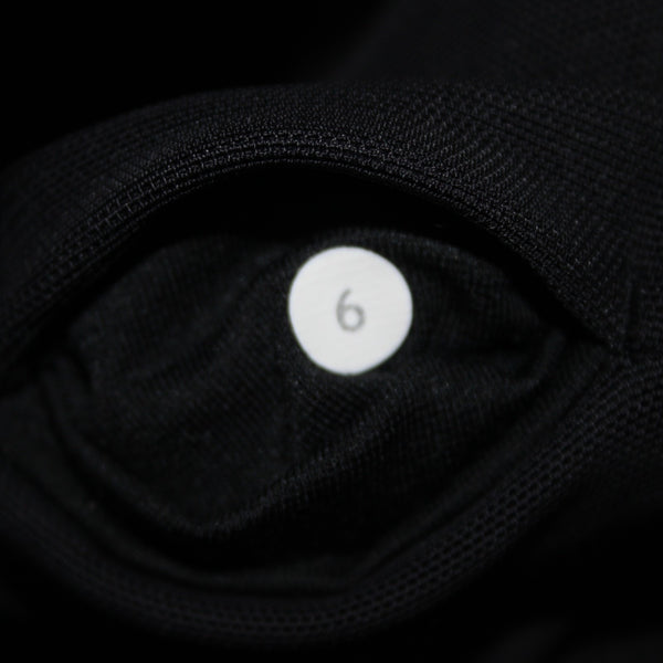 Lululemon AW Pant Sz 6 x 30 Black Mesh Ruch Pull On Nylon Lycra Elastane AW Pant