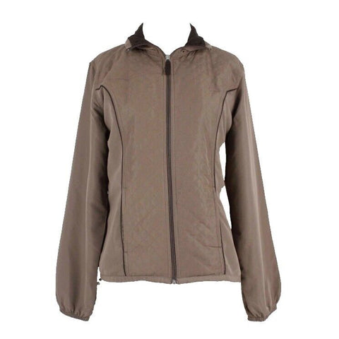 Three Hearts NEW Sz M Brown Pocketed Collared Quilted 100% Polyester Jacket