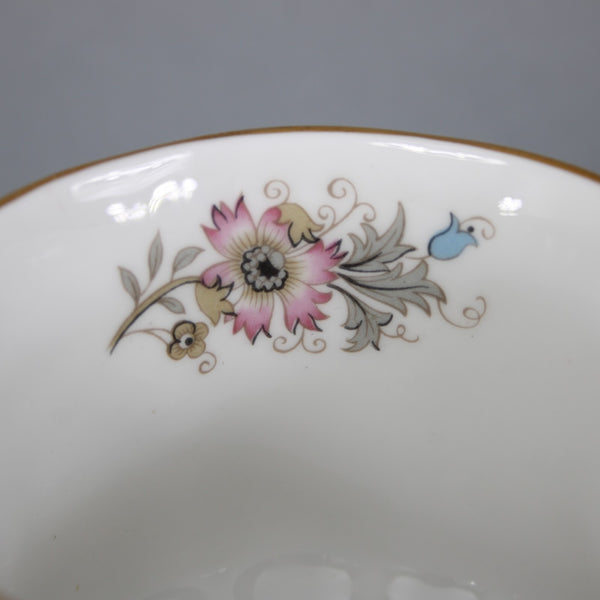 Paragon Teacup With Saucer Meadow Vale LL White Pink Floral Teacup With Saucer