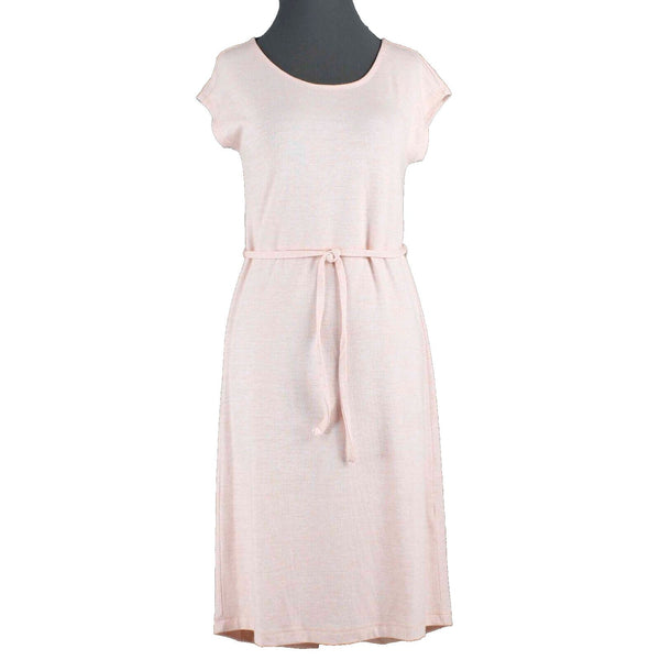 Talbots NEW $80 Sz P Peach Hi Lo 2Pc Belted Open Back Rayon Blend Knit Dress