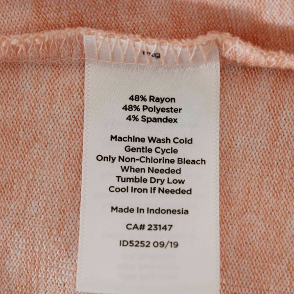Talbots NEW $80 Sz P Peach Hi Lo 2Pc Belted Open Back Rayon Blend Knit Dress