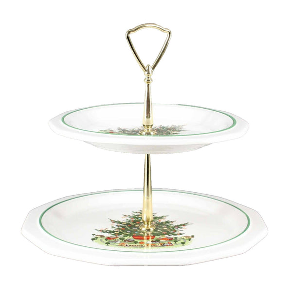 Pfaltzgraff Christmas Heritage 2-Tier Serving Tray