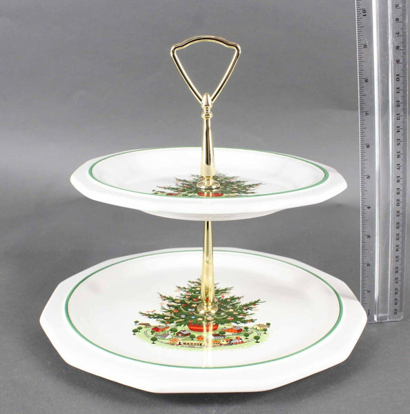 Pfaltzgraff Christmas Heritage 2-Tier Serving Tray
