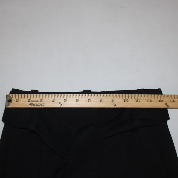Maje Pant NEW $295 Paris Sz 34 x 30 Black Belted Tie Ankle Poly Virgin Wool Pant