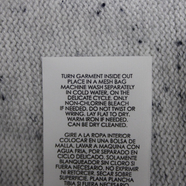 Cabi Sz S Gray Black Speckled Hooded Pull Over Cotton Rayon XX Sides Sweater