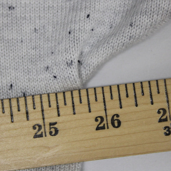 Cabi Sz S Gray Black Speckled Hooded Pull Over Cotton Rayon XX Sides Sweater