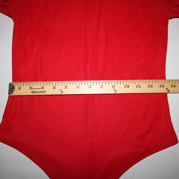 Kippys XS S No Size Red Silver Rhinestones Collared No Fabric Label AS IS Top