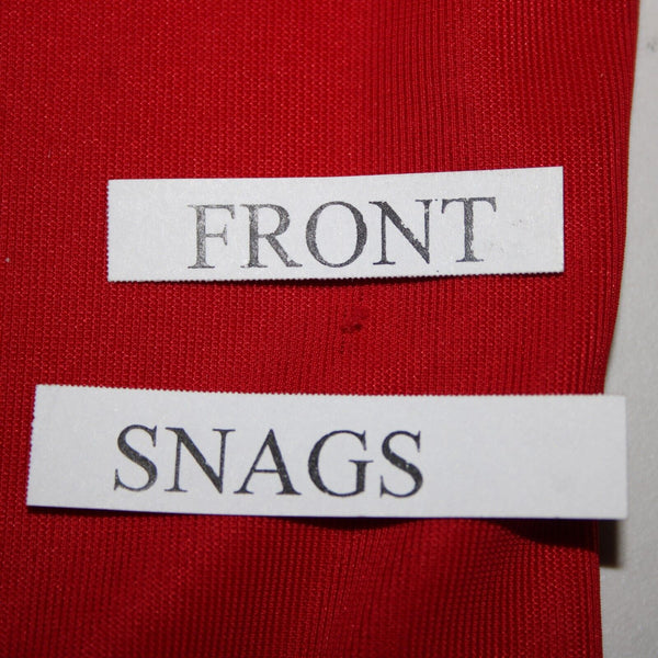 Kippys XS S No Size Red Silver Rhinestones Collared No Fabric Label AS IS Top