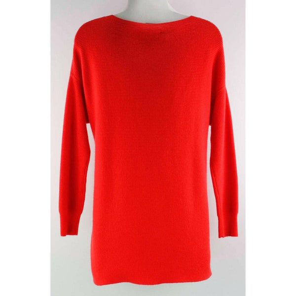 J Crew NEW $98 Sz XS Red Textured Ribbed Knit Pullover Wool Blend Sweater