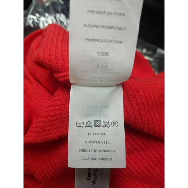 J Crew NEW $98 Sz XS Red Textured Ribbed Knit Pullover Wool Blend Sweater