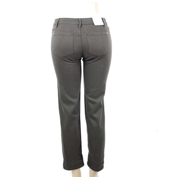 J Jill NEW $89 Denim Sz 2P x 29 Dark Olive Green Straight Leg Cotton Pant