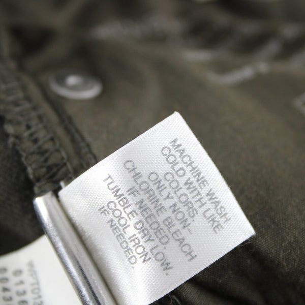 J Jill NEW $89 Denim Sz 2P x 29 Dark Olive Green Straight Leg Cotton Pant