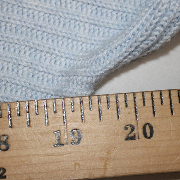 Talbots NEW Sz Mp Lt Blue Textured Knit V Neck Cotton Multi Blend Tunic Sweater