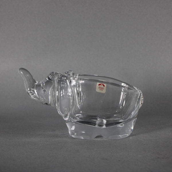 Sasaki Elephant Bowl 3 x 6 Crystal Elephant Bowl