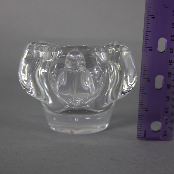Sasaki Elephant Bowl 3 x 6 Crystal Elephant Bowl