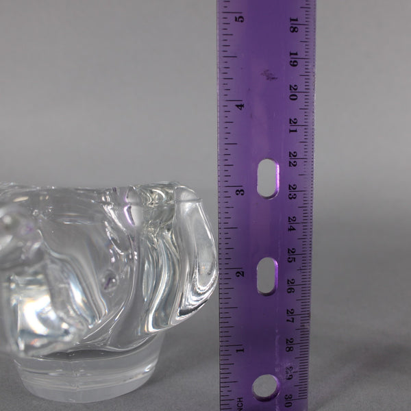 Sasaki Elephant Bowl 3 x 6 Crystal Elephant Bowl