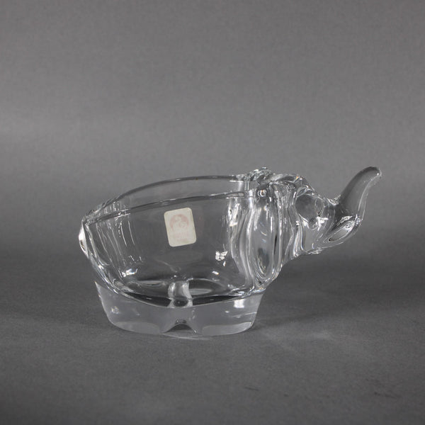 Sasaki Elephant Bowl 3 x 6 Crystal Elephant Bowl
