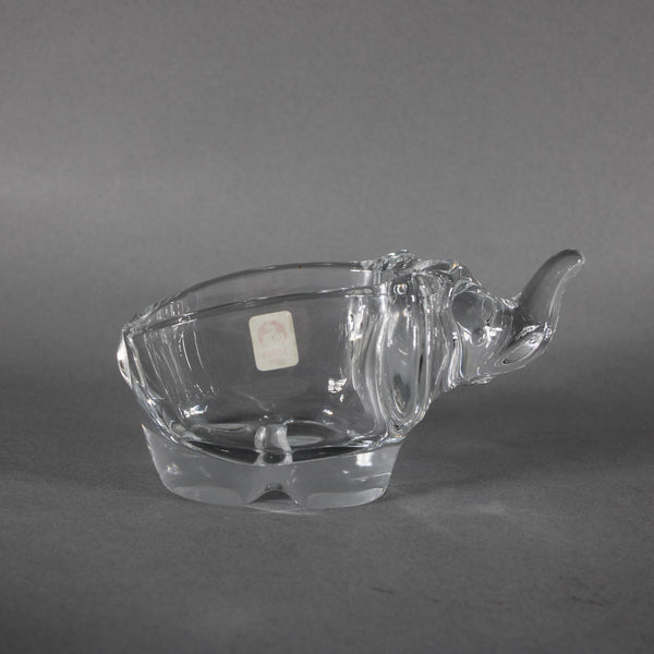 Sasaki Elephant Bowl 3 x 6 Crystal Elephant Bowl
