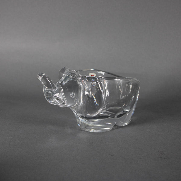 Sasaki Elephant Bowl 3 x 6 Crystal Elephant Bowl