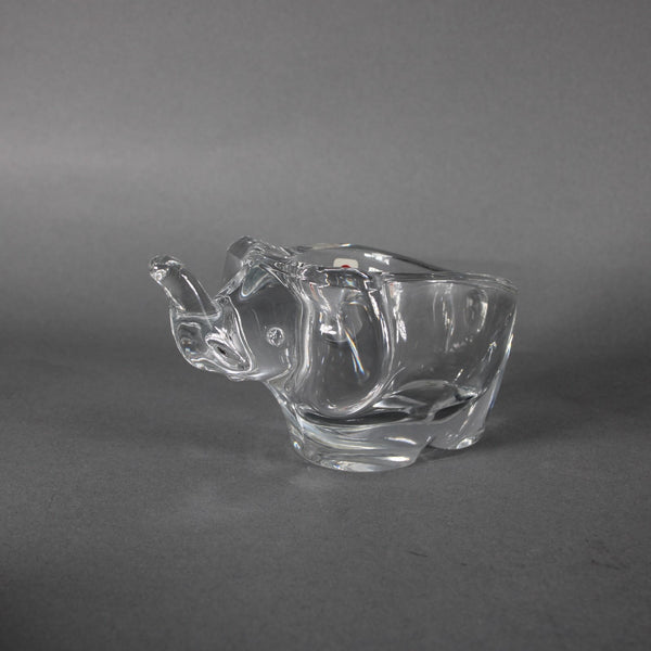 Sasaki Elephant Bowl 3 x 6 Crystal Elephant Bowl