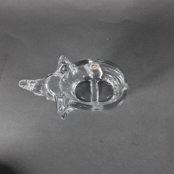 Sasaki Elephant Bowl 3 x 6 Crystal Elephant Bowl