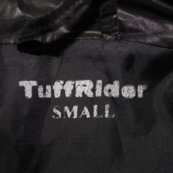 Tuff Rider Sz S Black Alpine Diamond Quilted Collared Zipper 100% Polyester Vest
