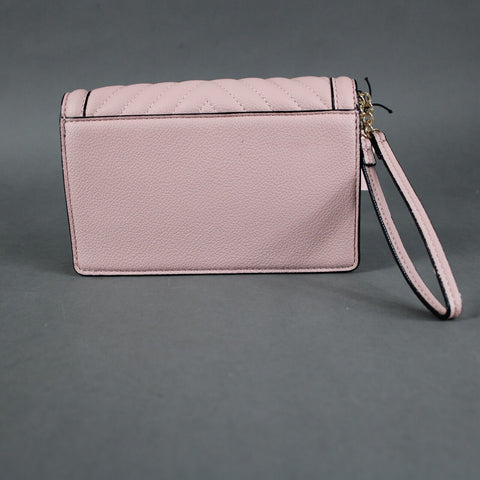 Victorias Secret NEW Pink Black 7 x 4 x 3 Faux Leather Wristlet Purse