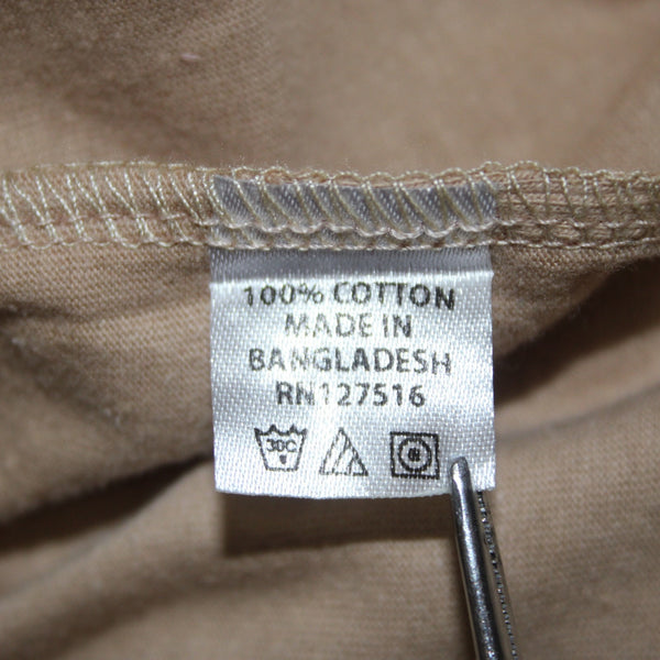 Sexy Basics Dress NEW $60 Sz XL Tan Short Sleeve Tee Shirt 100% Cotton Dress