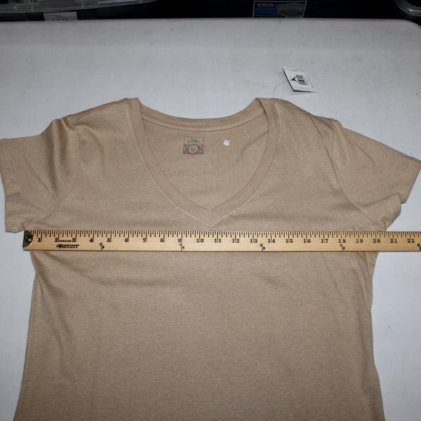 Sexy Basics Dress NEW $60 Sz XL Tan Short Sleeve Tee Shirt 100% Cotton Dress
