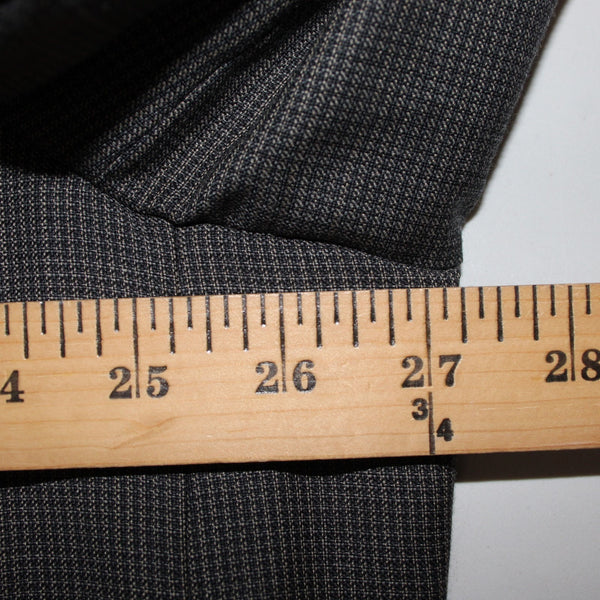 Joseph Feiss 52R Blazer Jacket Gray Black Two Button Wool Polyester Blazer