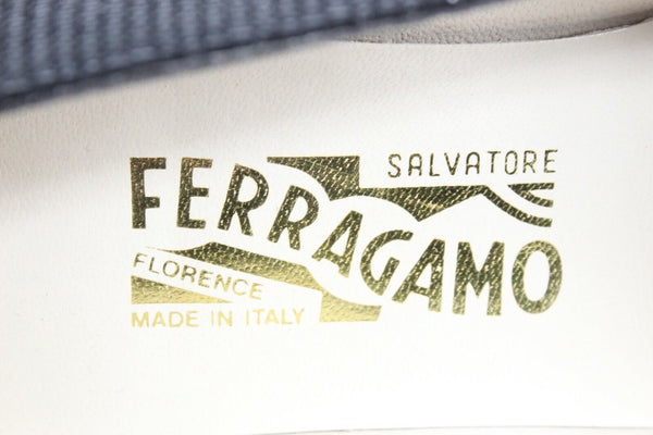 Ferragamo New $170 Sz 8.5AA Narrow Black Textured Spiga Calf 2" Heels