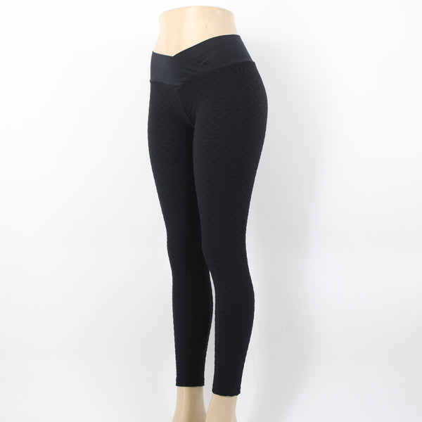Boom Booty Sz L x 26 Black Elastic Waist Polyester Spandex Active Wear Pant