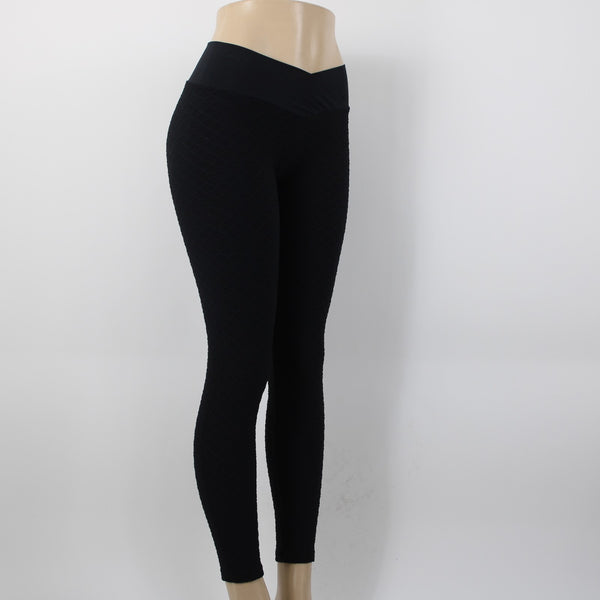 Boom Booty Sz L x 26 Black Elastic Waist Polyester Spandex Active Wear Pant