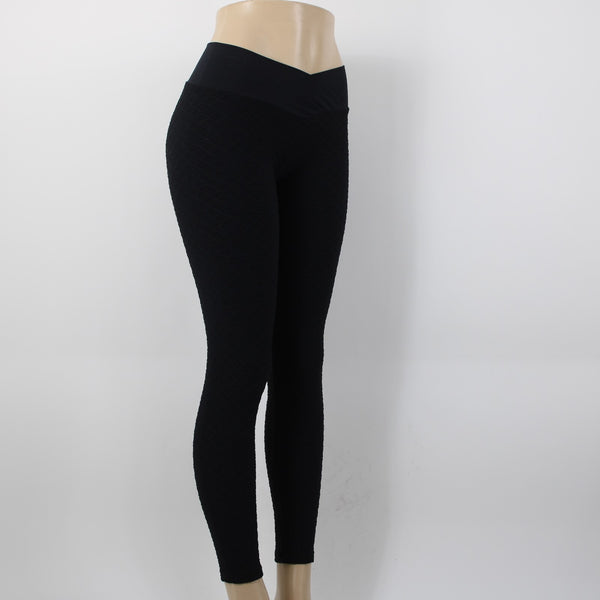 Boom Booty Sz L x 26 Black Elastic Waist Polyester Spandex Active Wear Pant