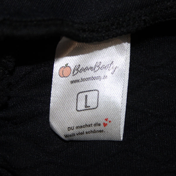 Boom Booty Sz L x 26 Black Elastic Waist Polyester Spandex Active Wear Pant
