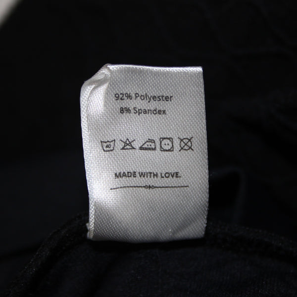 Boom Booty Sz L x 26 Black Elastic Waist Polyester Spandex Active Wear Pant